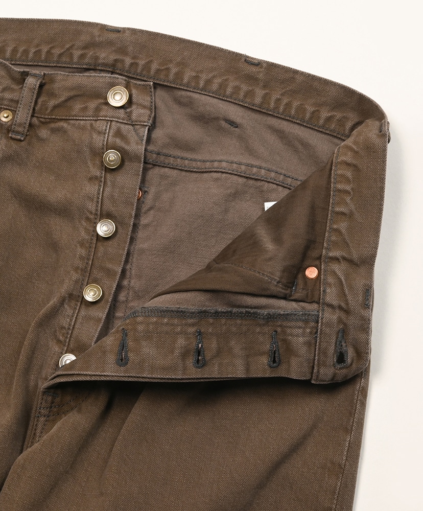 Unlikely Time Travel Jean Wide Color Denim(L(MEN) Brown Wash