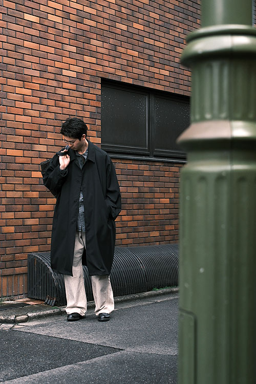 SEEALL 25SS-BALMACAAN COAT[BLK] / 5 POCKET PANTS[FADE ROSE]