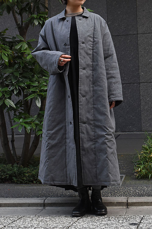 Yarmo/Quilting Lab Coat-Gray (1981Lady's)