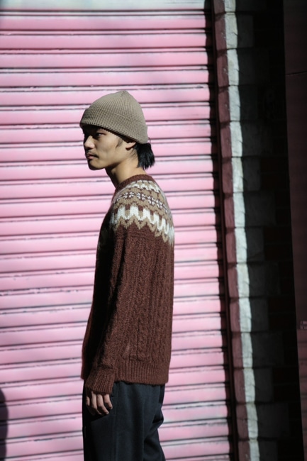 BATONER[バトナー] Men Mohair Nordic Crew Neck