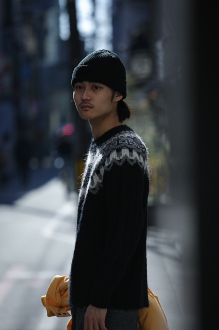 BATONER[バトナー] Men Mohair Nordic Crew Neck