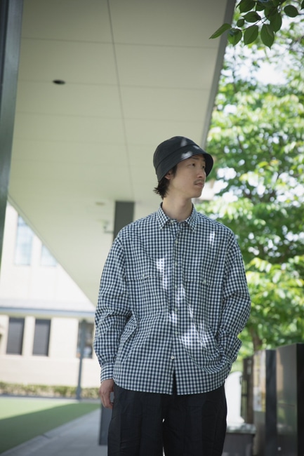 Porter Classic[ポータークラシック] Roll Up Gingham Check Shirt