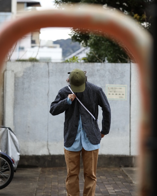 Bedford Jacket LC Stripe [Navy×Grey]