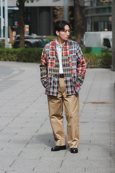 Mサイズ！ENGINEERED GARMENTS パッチワーク バケットハット
