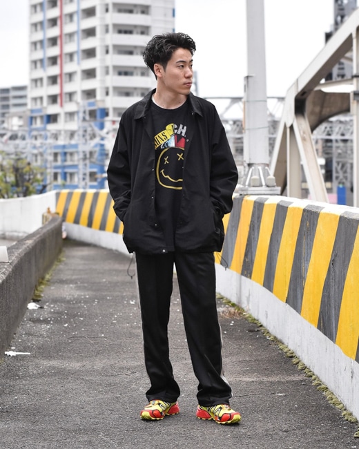 NEEDLES/ニードルズ LOFTMAN別注 Track Pant - Poly Smooth [Black×Beige]