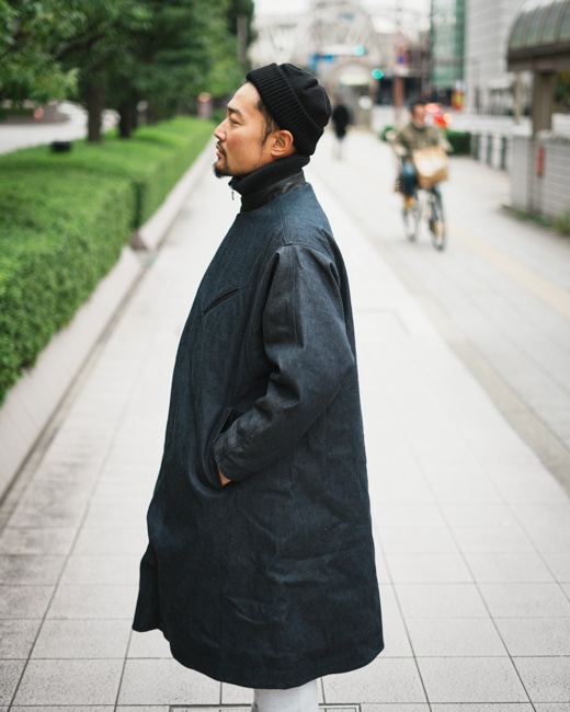 BRU NA BOINNE/ブルーナボイン ランスロットデニムコート [ネービー]