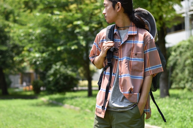 BROWN by 2-tacs/ブラウンバイツータックス Open Collar