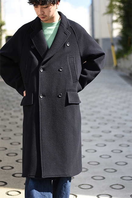 blurhms/ブラームス】Wool Beaver Double-Breasted Coat