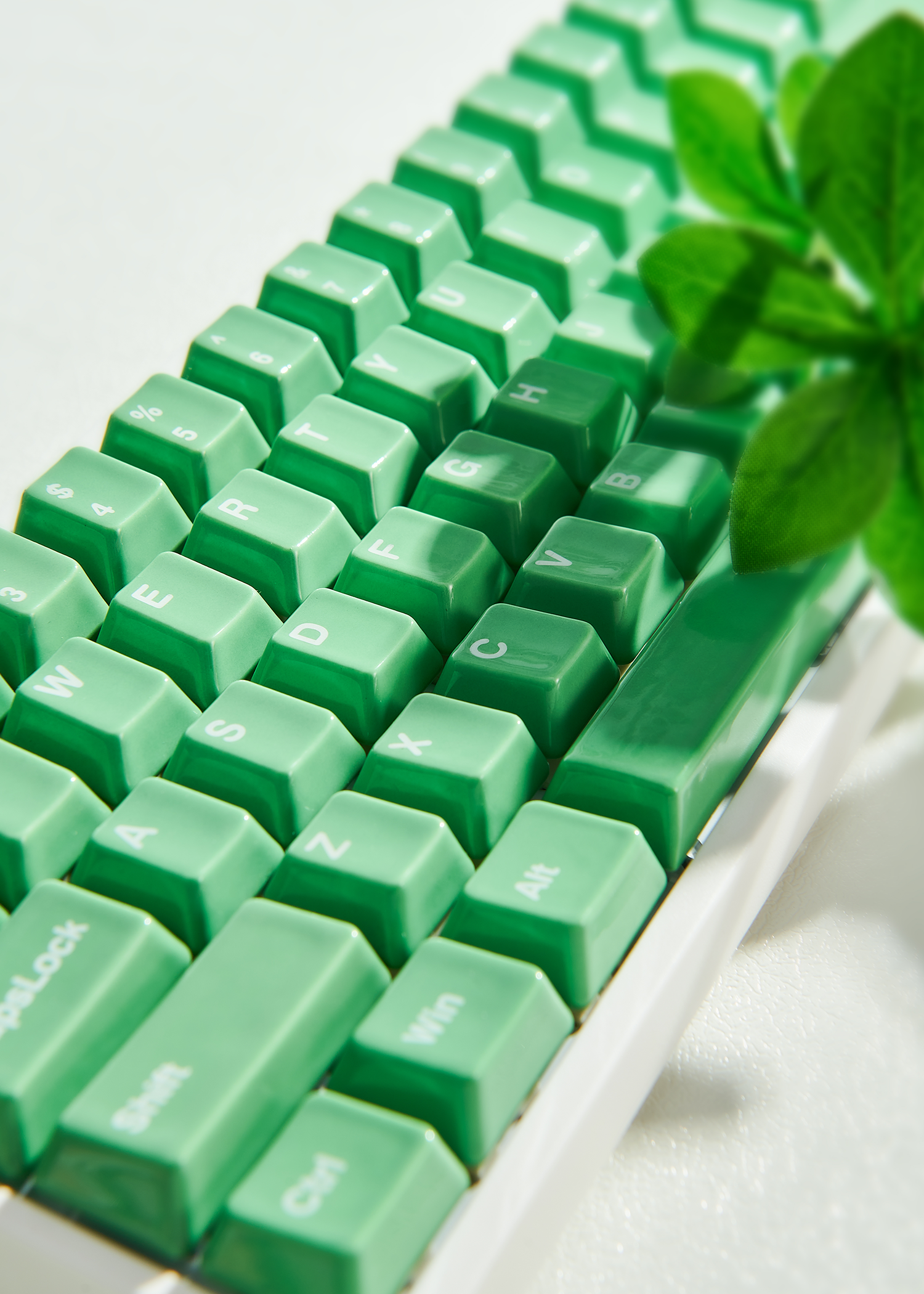Cerakey Ceramic Keycap Full Set V2 - Green | Durable & Smooth