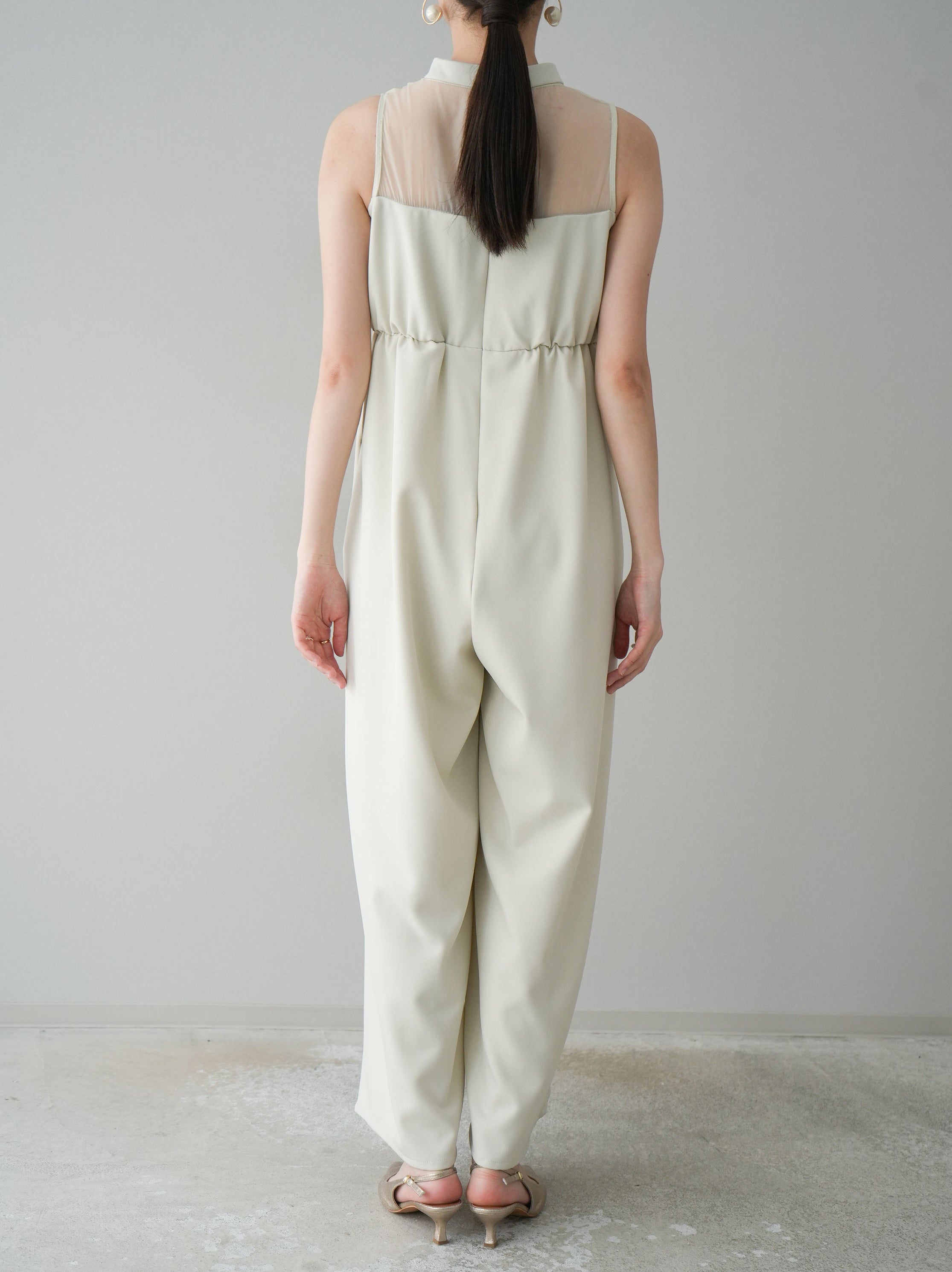 予約]アシンメトリーシアー切替オールインワン/アイボリー – Lumier