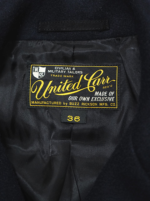 UNITED CARR（ユナイテッドカー） 】 26oz. WOOL MELTON PEA COAT - Lua