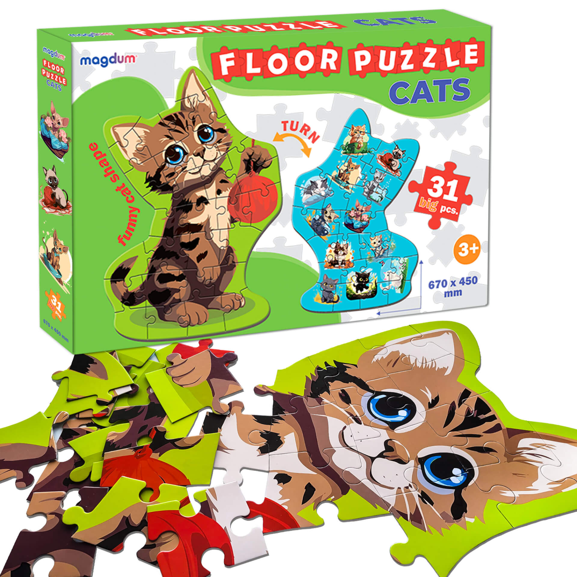 Пазл-гігант Кіт 2в1 – Ludum