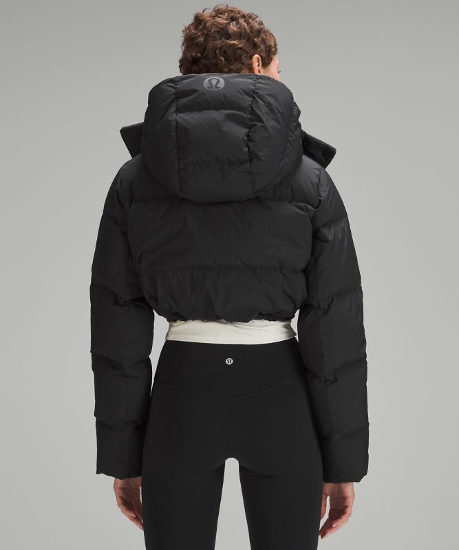 Wunder Puff Super-Cropped Jacket | Black | luludrops