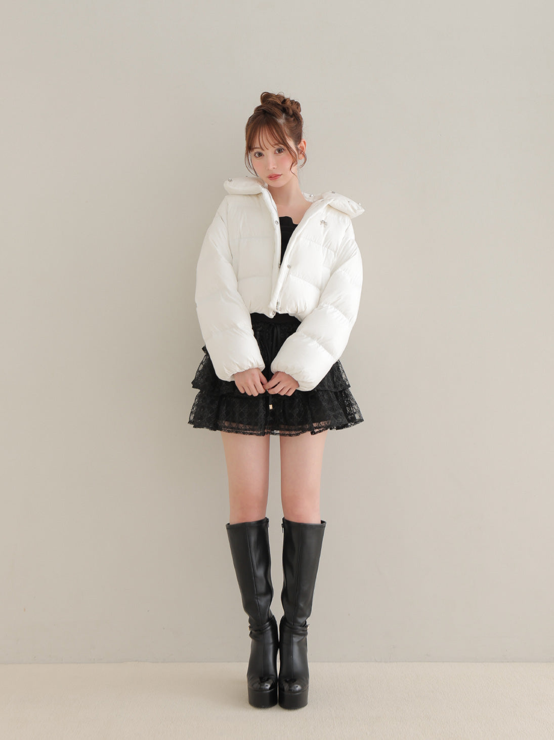 SALE】Bijou cropped down jacket(eme10815) – M me eme