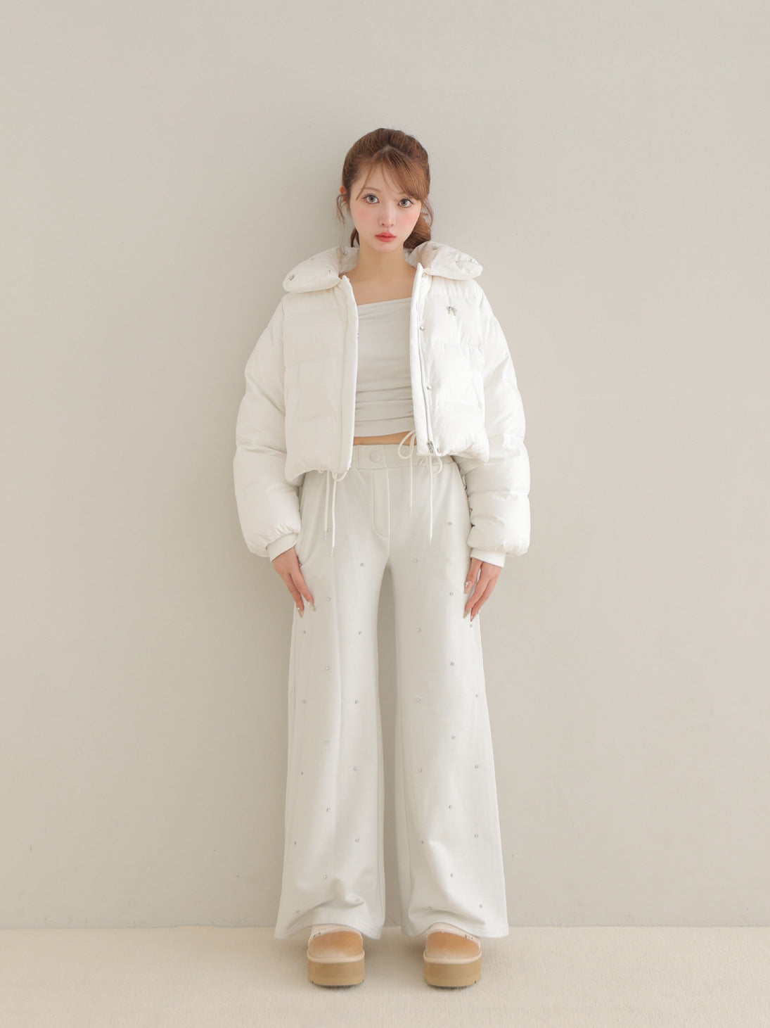 SALE】Bijou cropped down jacket(eme10815) – M me eme