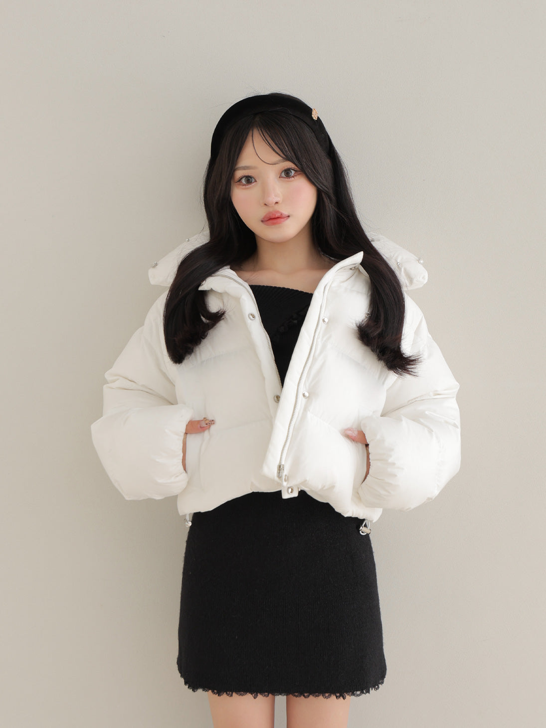 SALE】Bijou cropped down jacket(eme10815) – M me eme