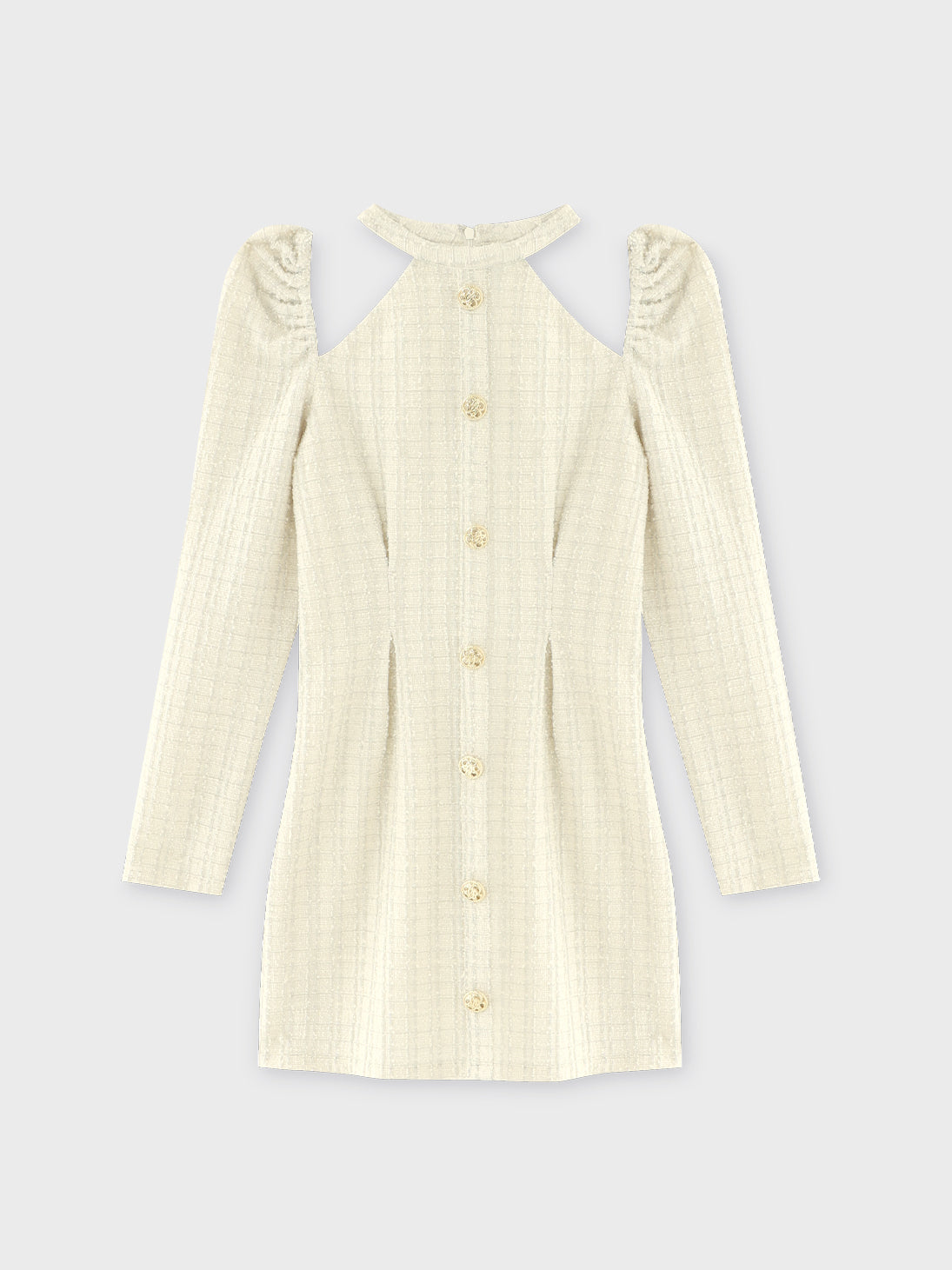 Bell cut tweed mini onepiece(eme10829) – M me eme