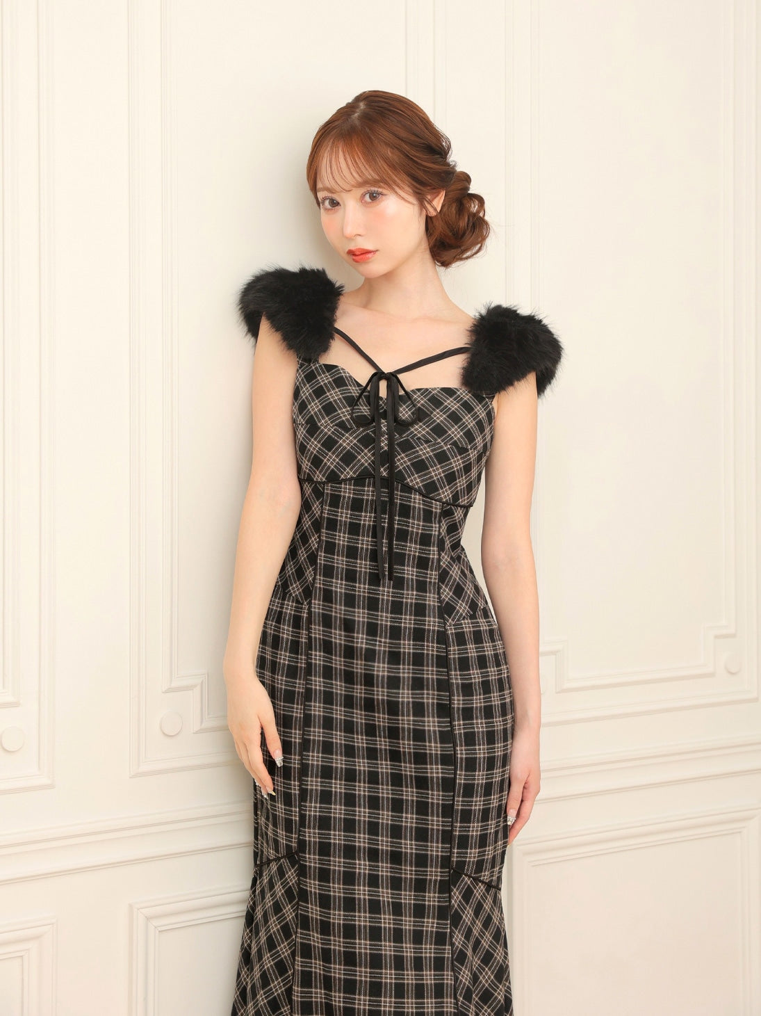 SALE】Fur sleeve mermaid onepiece(eme10718) – M me eme