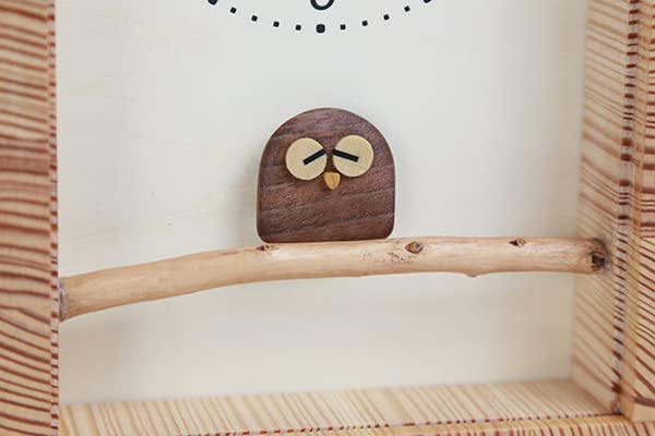 Amazon.co.jp: 「キコリの時計」 【枝のフクロウ時計】 : ホーム＆キッチン