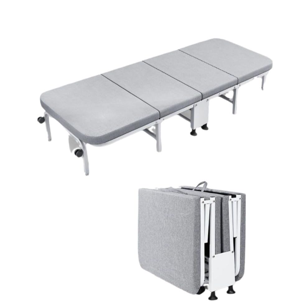 折りたたみ簡易ベッド グレー 150kg耐荷重 未使用に近い 折りたたみ