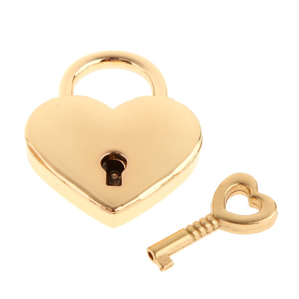 Amazon.com: Warmtree Small Metal Heart Shaped Padlock Mini Lock