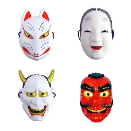 Amazon.co.jp: 【お面】 和面セット （狐・般若・天狗・小面