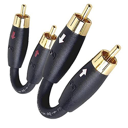 Amazon | AudioQuest RCA オス-オス プリアンプ ジャンパー 2個パック