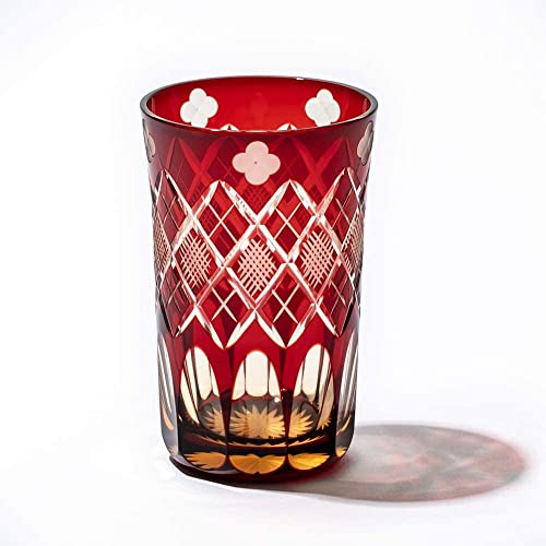 Amazon.co.jp: 太武朗工房: 江戸切子「琥珀」