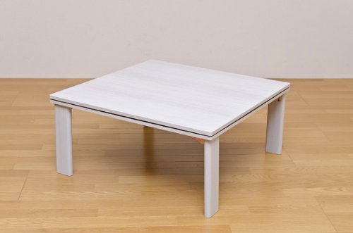 Amazon.co.jp : 折脚フラットヒーター こたつ正方形 80cm ホワイト DCH