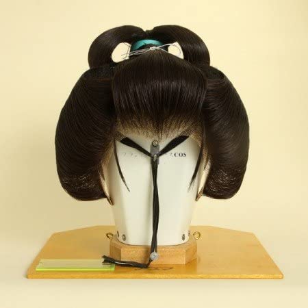 Amazon.co.jp: 日本髪かつら 銀杏返し 演劇 芸者 舞台 舞踊 : ビューティー