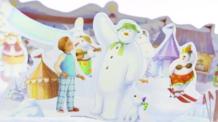 Amazon.co.jp: ポップアップ スノーマンとスノードッグ : レイモンド