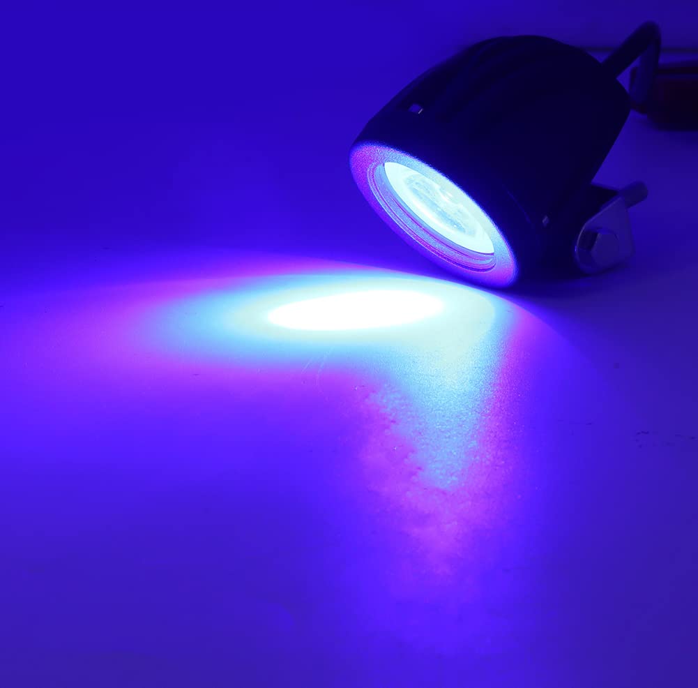 Amazon | X-STYLE 10W バイク フォグランプ 青 LED ヘッドライト 補助