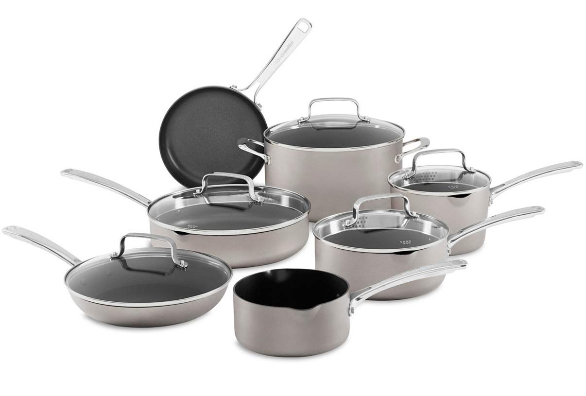 Amazon.com: KitchenAid 12-Piece Non-Stick Pour & Strain Aluminum