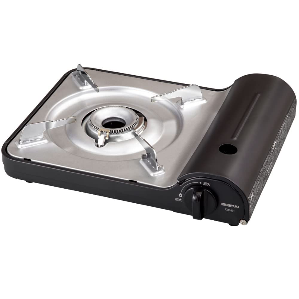 Amazon | アイリスオーヤマ カセットコンロ アルミニウム チャコール