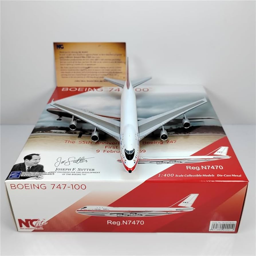 Amazon | NGmodels 1:400 NGBOE001 Boeing 747-100 N7470 モデル