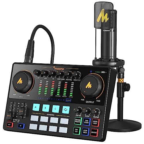 Amazon | MAONO オーディオミキサー オーディオインターフェース Mixer