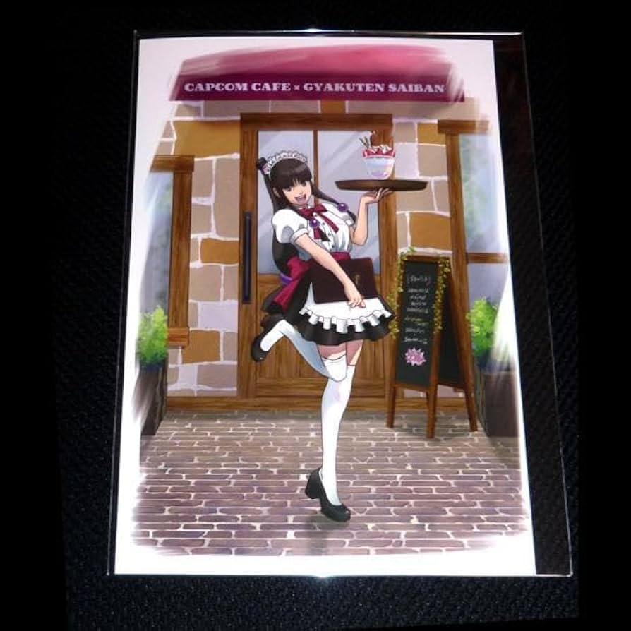 Amazon.co.jp: 逆転裁判 ポストカード 綾里真宵 カプコンカフェ