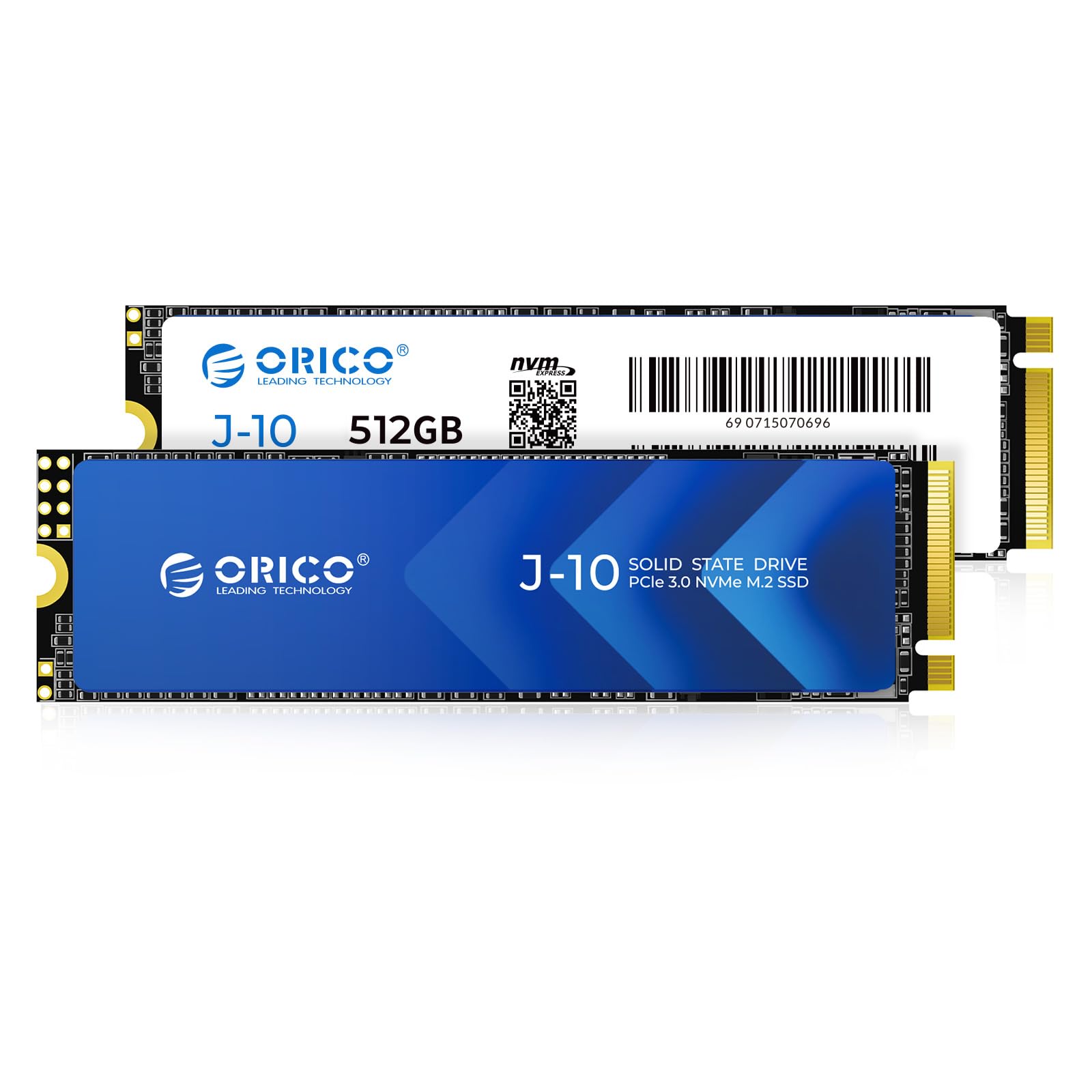 ORICO 512GB M.2 NVMe SSD with Heatsink, PCIe Gen3x4 2280 Internal