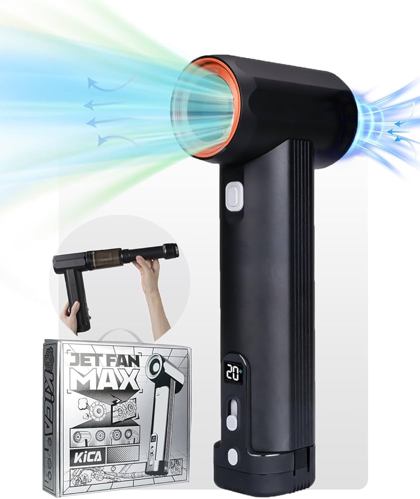 Kica JETFAN MAX Car Air Blower and Vacuum Turbo Fan,Electric
