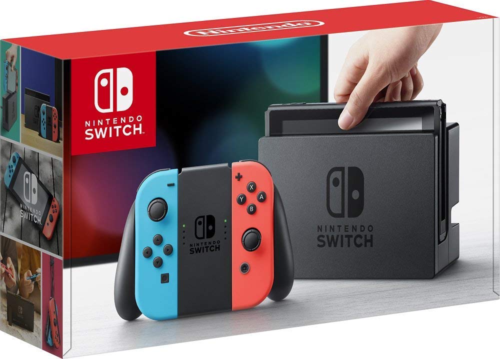 Amazon.com: Nintendo Switch 32GB Console - Neon Red/Neon Blue Joy