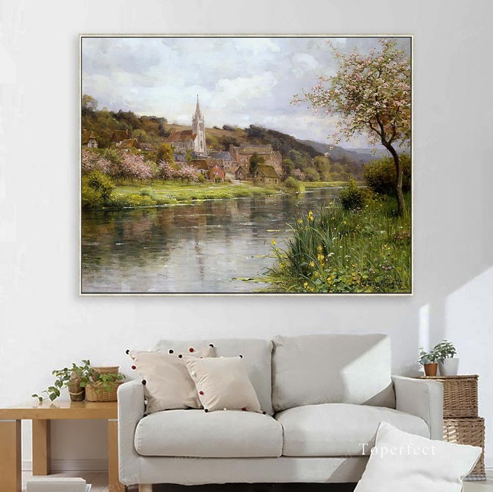 Amazon｜セーヌ川の風景に沿った 19 枚の絵画 ルイ アストン ナイト川