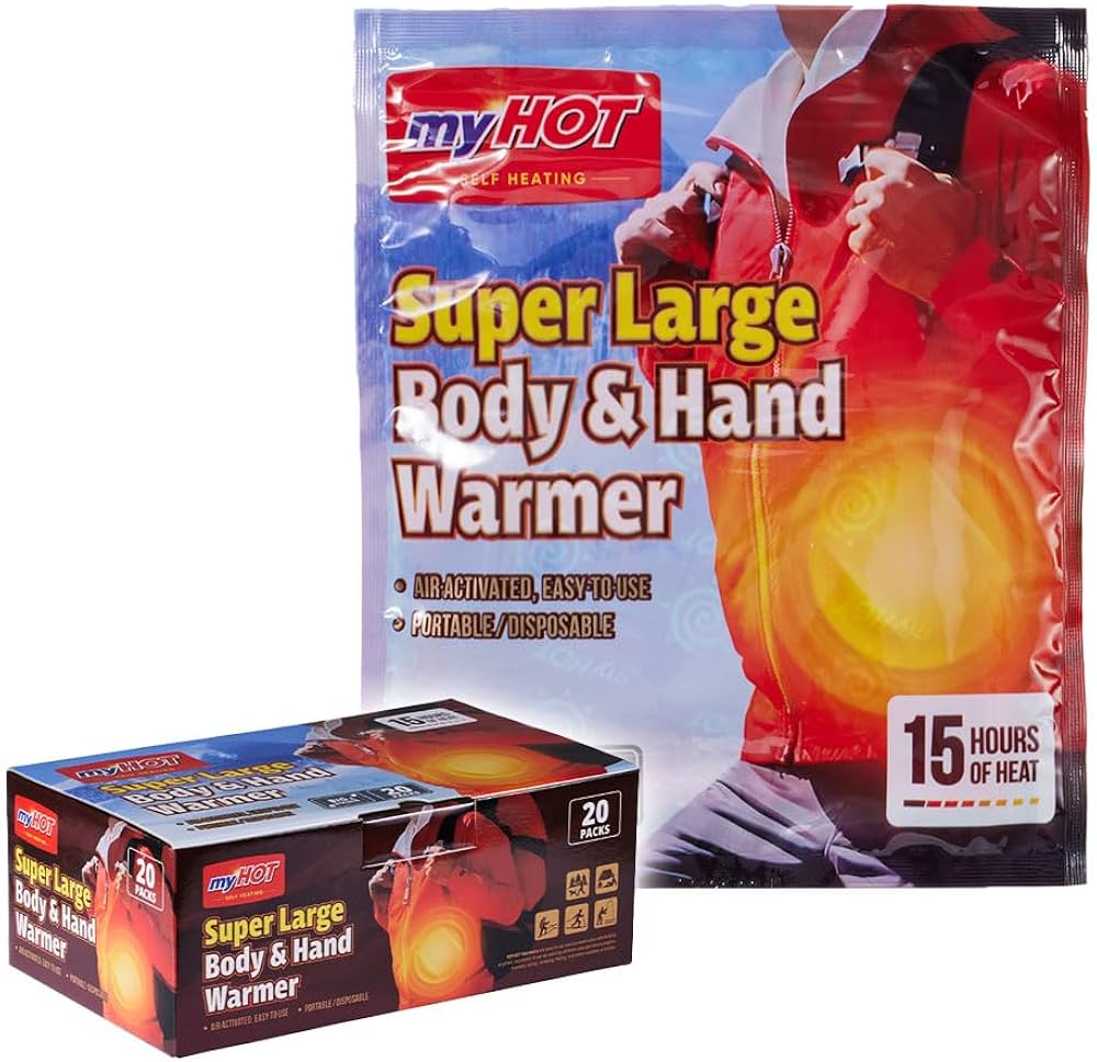 Amazon.com: myHOT Super Large Body & Hand Warmers 20Pack - Up to