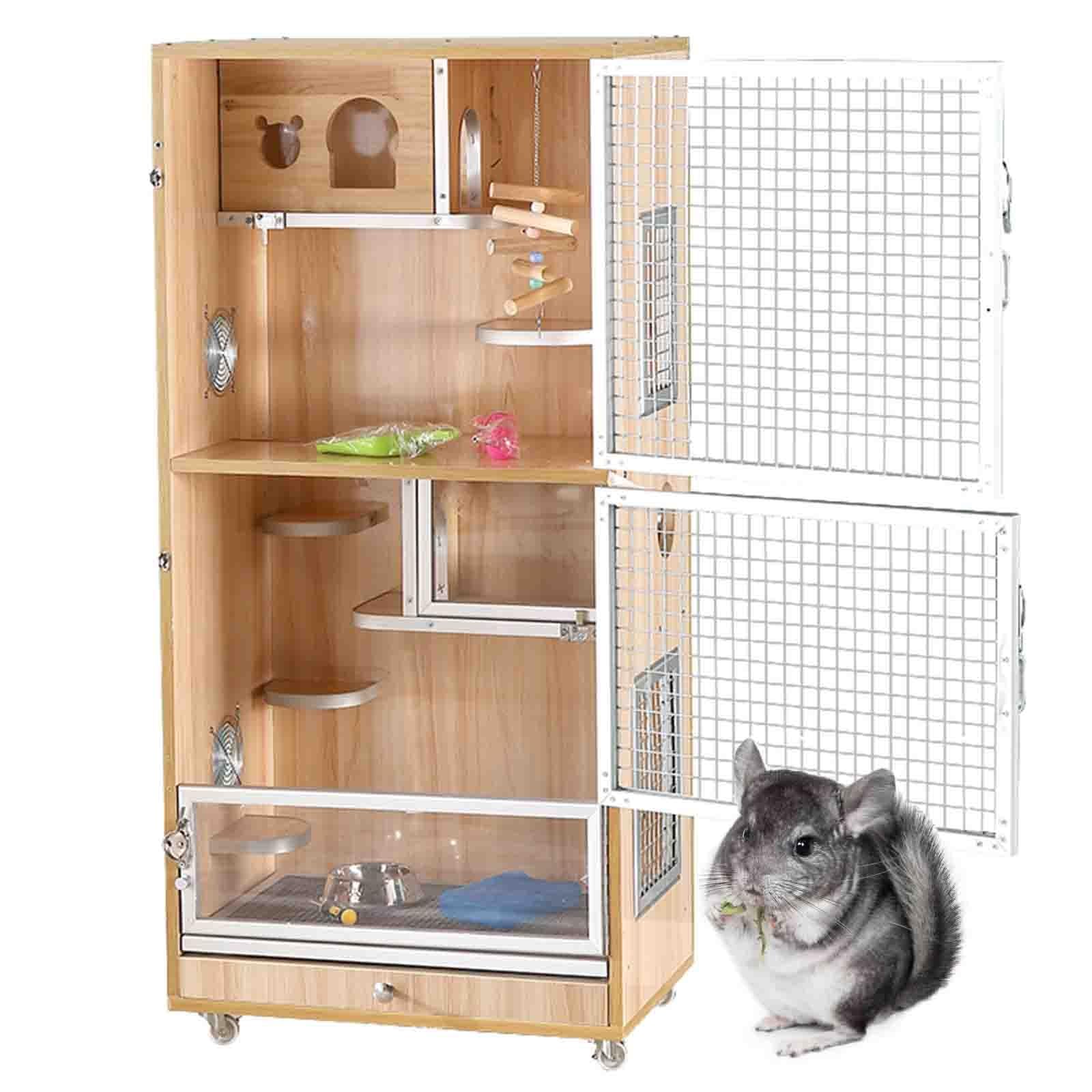 ラスト1点 最終値下げ 木製ケージ アクリルドア 120 小動物用 チンチラ