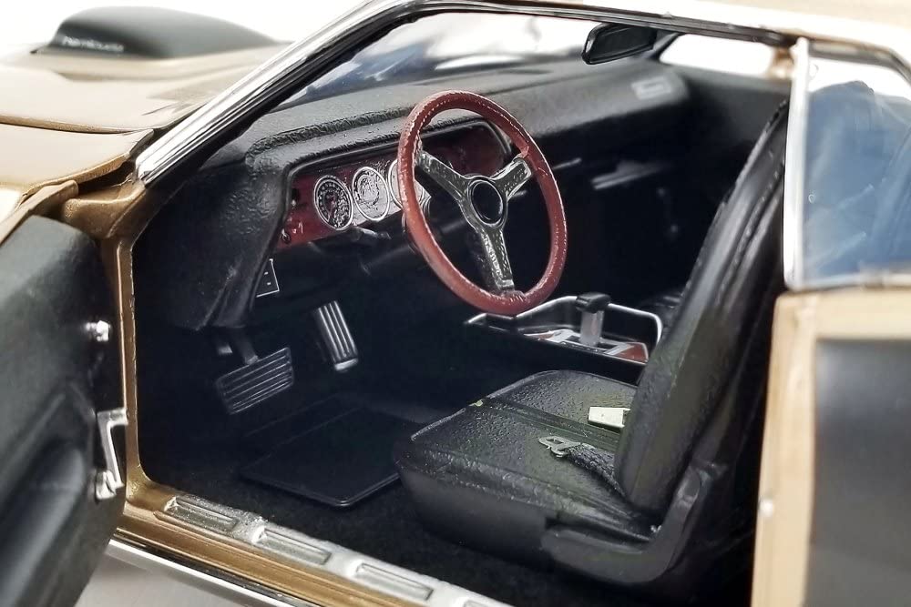 Amazon | ModelToyCars 1971 プリマス ヘミ バラクーダ、ゴールド