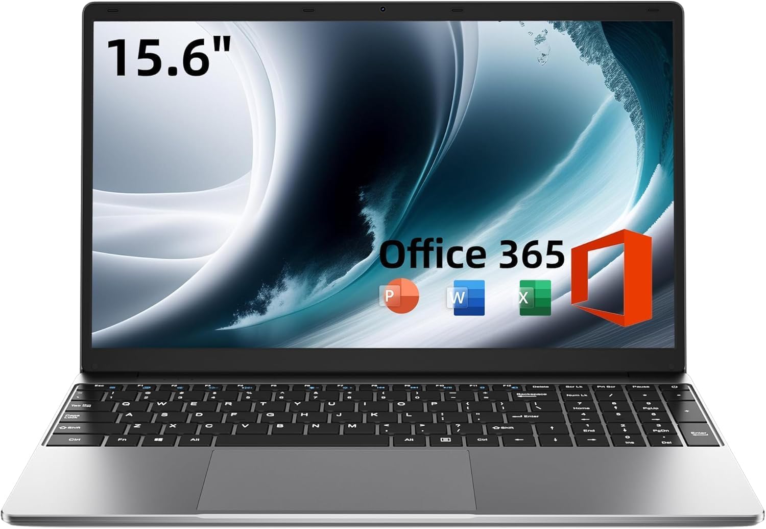 15.6 Inch Laptop with Office 365, 4GB RAM 128GB Storage Expandable