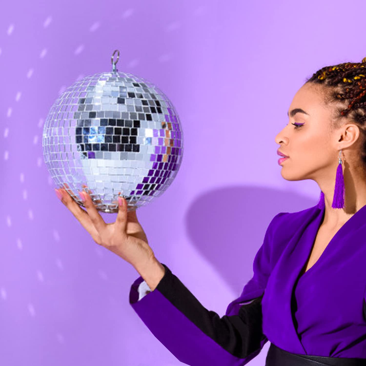 Amazon.co.jp: ミラーディスコボール ディスコライト ミラーボール