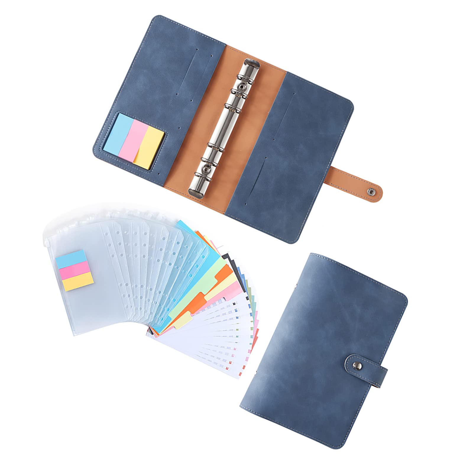 Amazon.co.jp: ファイルフォルダー リングバインダー A6サイズ 6穴 PU