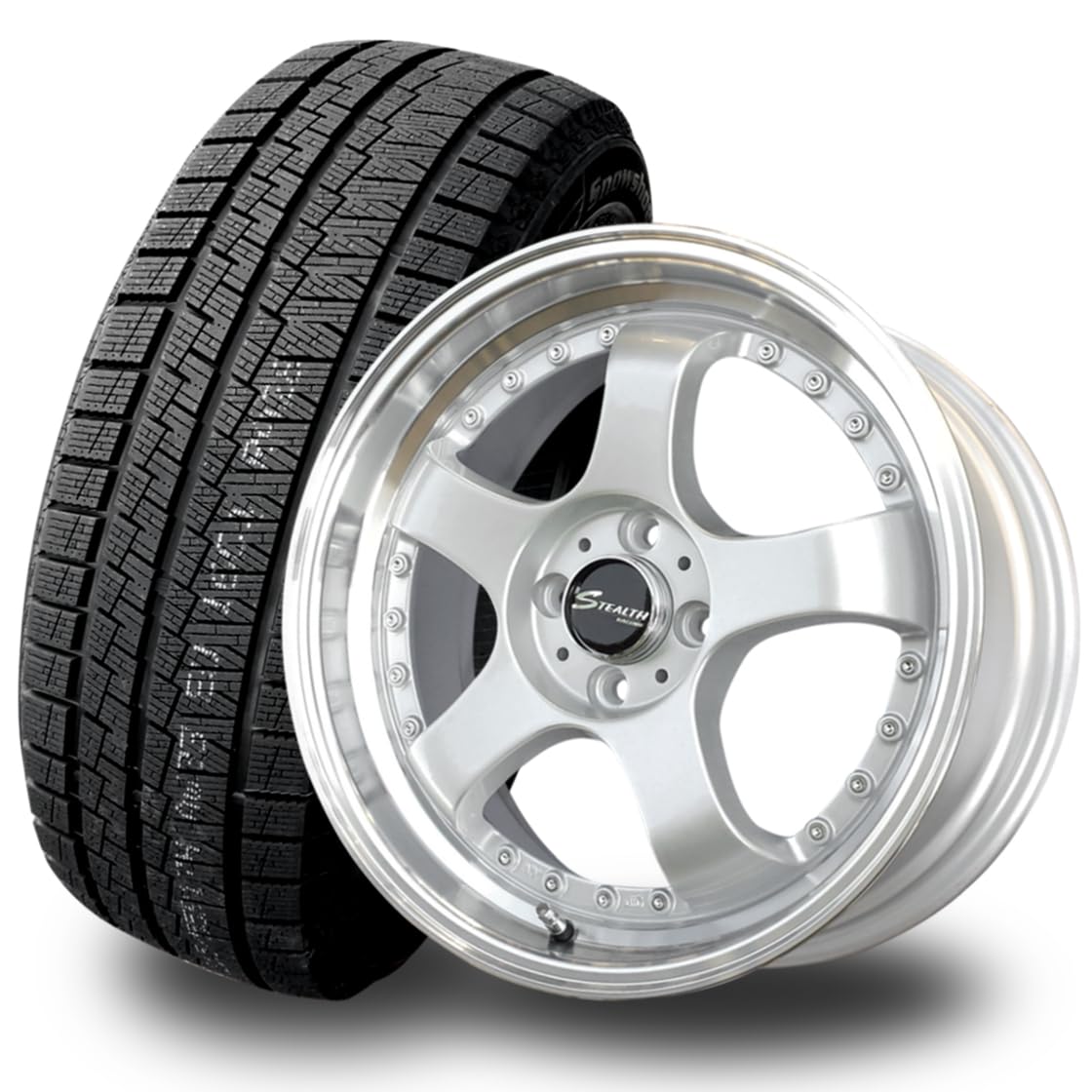 Amazon | 205/50R17 スタッドレスタイヤ&ホイール4本セット オーラ