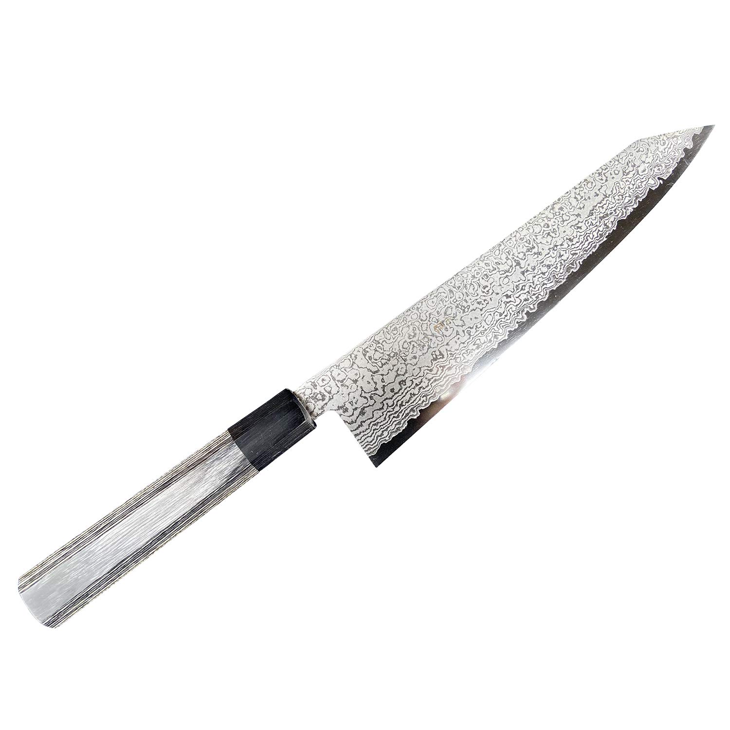 Amazon.co.jp: 刀舟技研 包丁 ダマスカス 鋼 切付 三徳 包丁 240mm