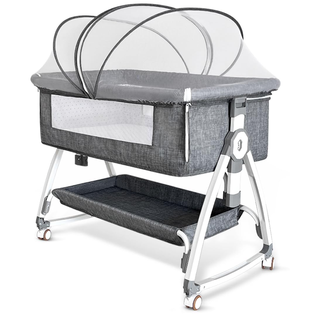 Amazon.co.jp: Oqhvup ベビーベッド 添い寝 乳児用ベッド 新生児ベッド